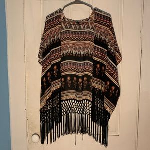 Printed shall/ cardigan